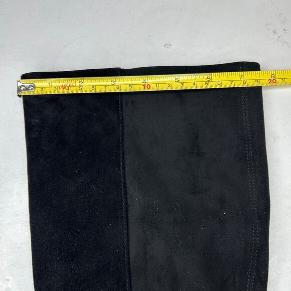 Sam Edelman Clive Suede Knee High Horse Bit Riding Boots Black Women 6 Tried On - Picture 9 of 9